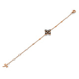 Bracciale Mikou con smalto nero e diamanti