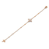 Bracciale Mikou con smalto bianco e diamanti
