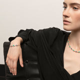 Bracciale Mikou Vienna con ametista e smeraldo