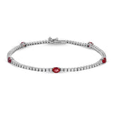 Madame bracelet with rubies and diamonds