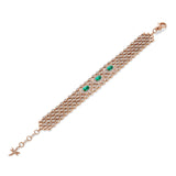 Bracciale Mikoulette con smeraldi e diamanti