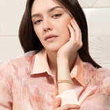 Bracciale rigido Boutique Icon con pavé di diamanti