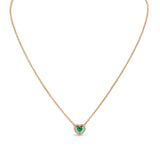 Pendente Madame con smeraldo e diamanti