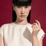 Yasmeen necklace with diamonds