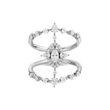 Anello Maureen The Original con diamanti a goccia e marquise