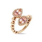 Anello Boutique Paris con morganite e diamanti