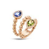 Anello Boutique Paris con tanzanite e peridoto