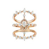 Maureen The Original ring with marquise shaped diamond