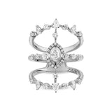Maureen The Original ring with marquise shaped diamond