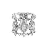 Maureen The Original ring with marquise shaped diamonds