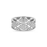 Anello Mikou con pavé di diamanti