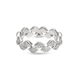 Mikoulette ring with diamonds