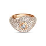 Anello Madame con pavé di diamanti