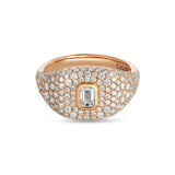 Anello Madame con pavé di diamanti