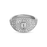 Anello Madame con pavé di diamanti
