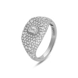 Anello Madame con pavé di diamanti