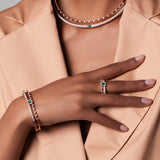 Maureen Medine ring with emerald and diamonds