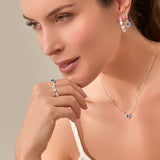 Anello Madame modello Eternity con diamanti