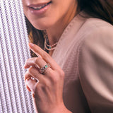 Anello Maureen The Original con smeraldo e diamanti