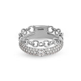 Anello Back to Love con pavé di diamanti