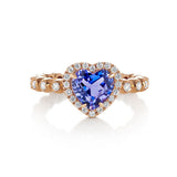 Boutique Paris ring with tanzanite and diamonds