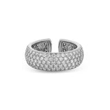 Madame ring with pavé diamonds