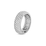 Madame ring with pavé diamonds