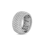 Madame ring with pavé diamonds