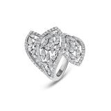 Yasmeen ring with diamonds