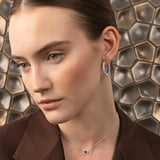 Orecchini Madame con zaffiri blu e diamanti