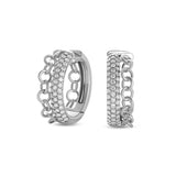 Orecchini Back to Love con pavé di diamanti