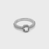 Anello Madame con pavé di diamanti