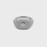 Anello Madame con pavé di diamanti