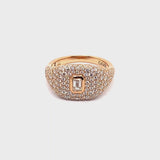 Anello Madame con pavé di diamanti