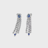 Mikoulette earrings with sapphires and diamonds