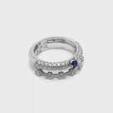 Anello Maureen Medine con zaffiro e diamanti