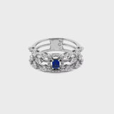 Anello Maureen The Original con zaffiro e diamanti