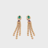 Mikou Vienna earrings with amethyst and emerald