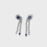 Mikoulette earrings with sapphires and diamonds