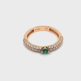 Anello Maureen Medine con smeraldo e diamanti
