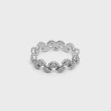 Mikoulette ring with diamonds