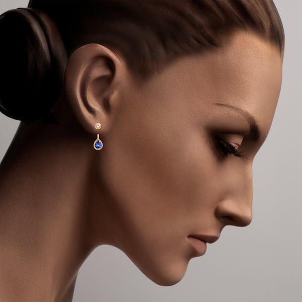 Piercing Bou Drop with diamonds