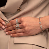 Boutique Icon bracelet with pear shaped diamonds