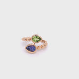 Anello Boutique Paris con tanzanite e peridoto
