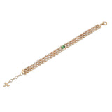Mikoulette bracelet with emerald and diamonds