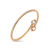 Boutique Paris bracelet with acquamarine and morganite