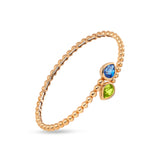 Boutique Paris bracelet with peridot and tanzanite