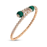 Bracciale Boutique Portofino con  malachite e diamanti