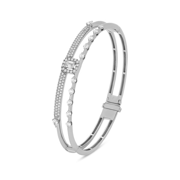 Bracciale rigido Maureen Medine con diamanti