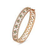 Montmartre bangle with emeralds and diamonds